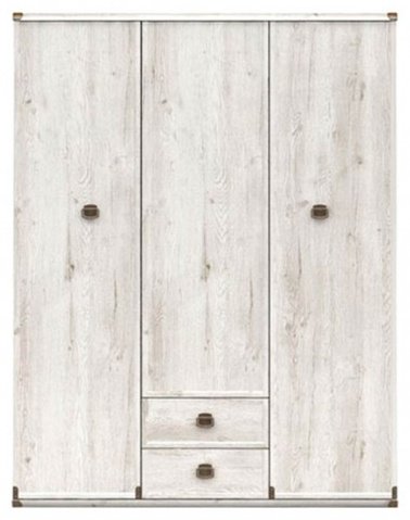 Распашной шкаф Гербор Индиана, 150x195.5х57 см, серый купить,NaN