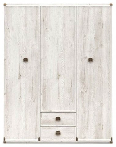 Распашной шкаф Гербор Индиана, 150x195.5х57 см, серый купить,NaN