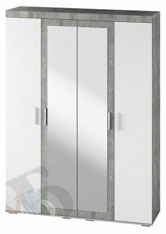 Распашной шкаф BTS Инстайл ШК-31, 160x217х51 см, серый