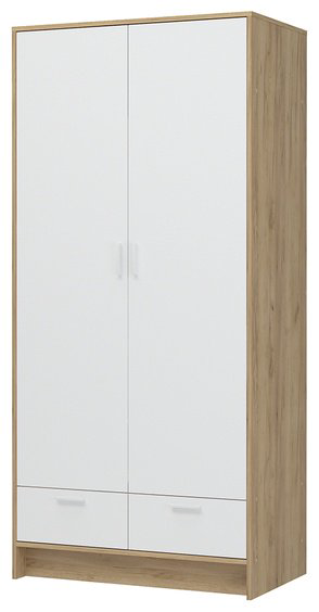 Шкаф Стендмебель Ирис 93.5x200х55см коричнево-белый купить,NaN