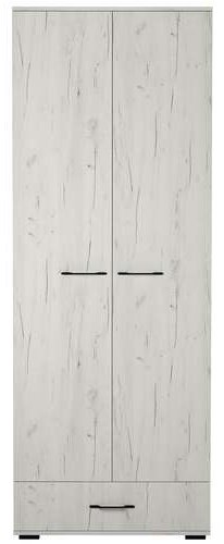 Шкаф распашной Памир Италия 80x215.2х37см серый купить,NaN