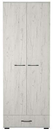 Шкаф распашной Памир Италия 80x215.2х37см серый купить,NaN
