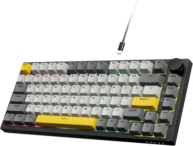 Клавиатура Ajazz AK820 GWY серая