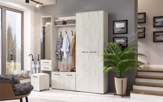 Шкаф распашной Памир Италия 80x215.2х37см серый купить,NaN