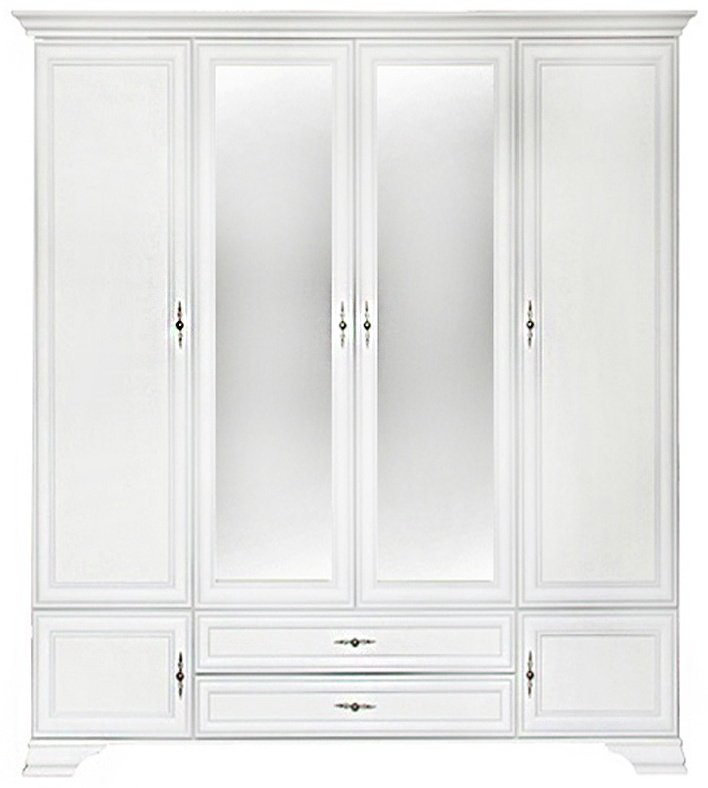 Распашной шкаф BRW Брест Кентаки SZF6D2S, 227.5x225х61 см, белый купить,NaN