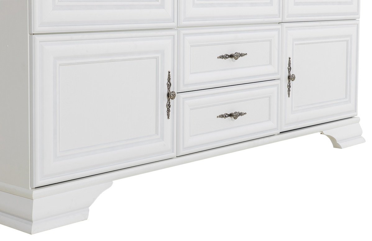 Распашной шкаф BRW Брест Кентаки SZF6D2S, 227.5x225х61 см, белый купить,NaN