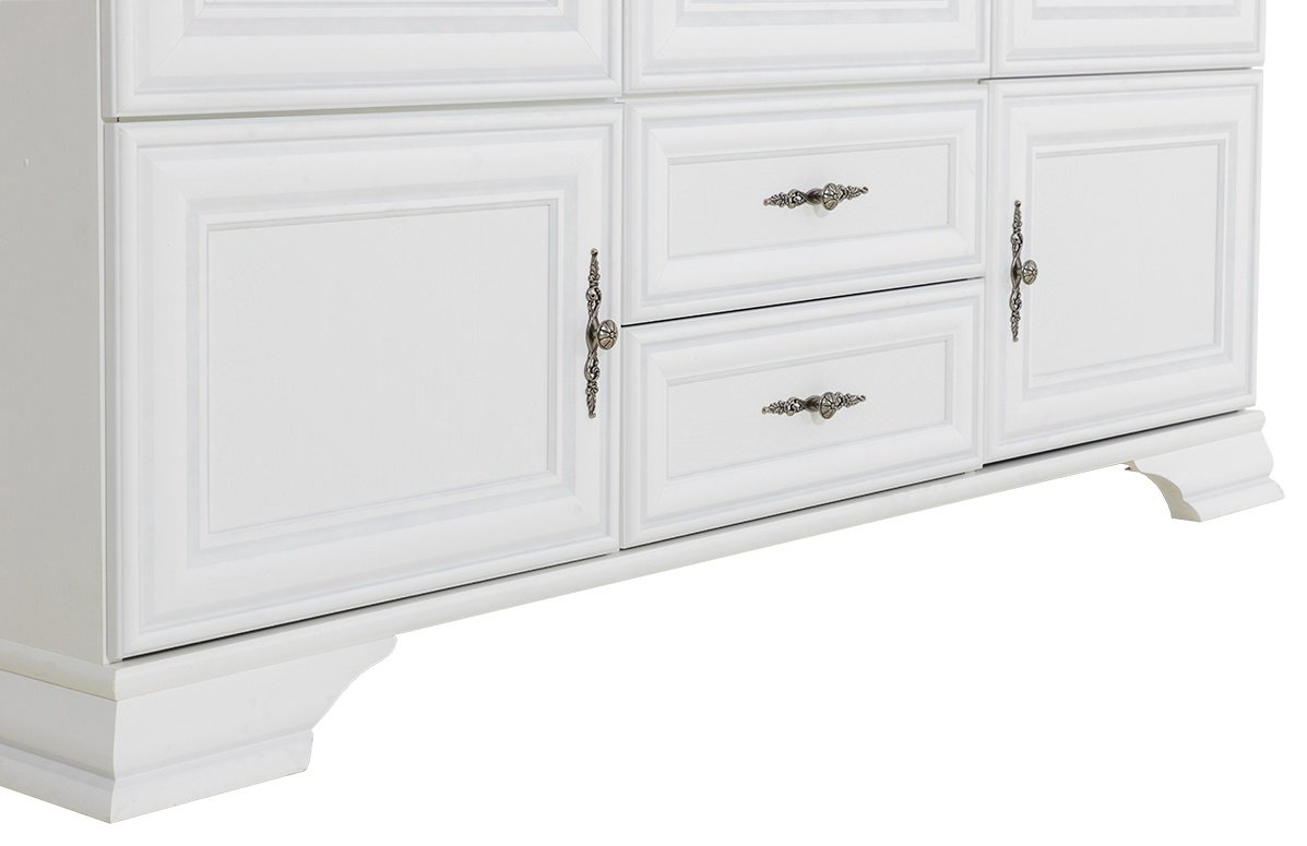 Распашной шкаф BRW Брест Кентаки SZF6D2S, 227.5x225х61 см, белый купить,NaN