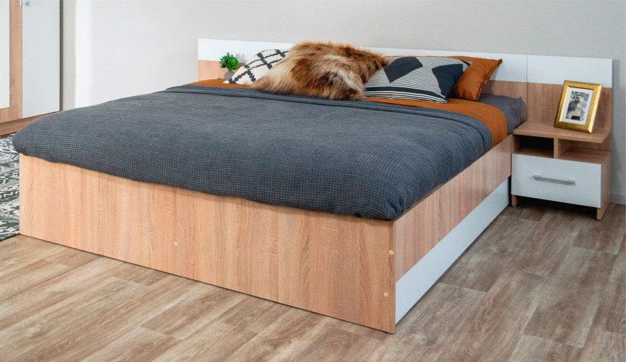 Гарнитур Sanflor Капри 160х200см бело-коричневый купить,NaN