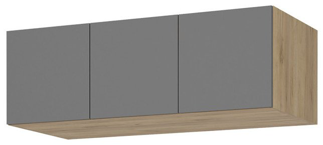 Шкаф антресольный Стендмебель Лион АН-02, 120x40х55 см, серый, золотистый купить,NaN
