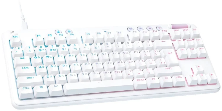 Клавиатура Logitech G713 TKL RUS белая