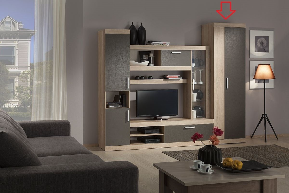 Распашной шкаф Mebelson Макси 2Д Скала 60x202.1х47см коричневый купить,NaN