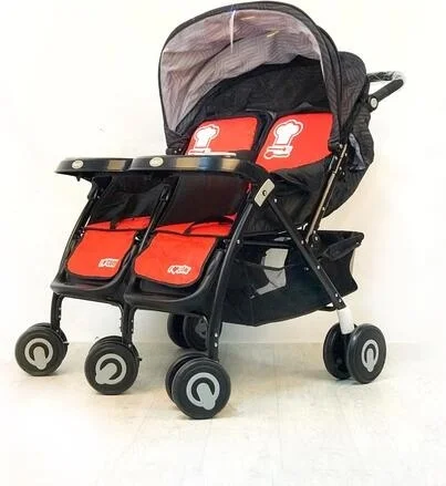 Коляска прогулочная BBH 703В Black-Red
