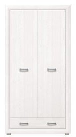 Распашной шкаф Гербор Маркус SZF2D1S, 106.5x211.5х60.5 см, белый
