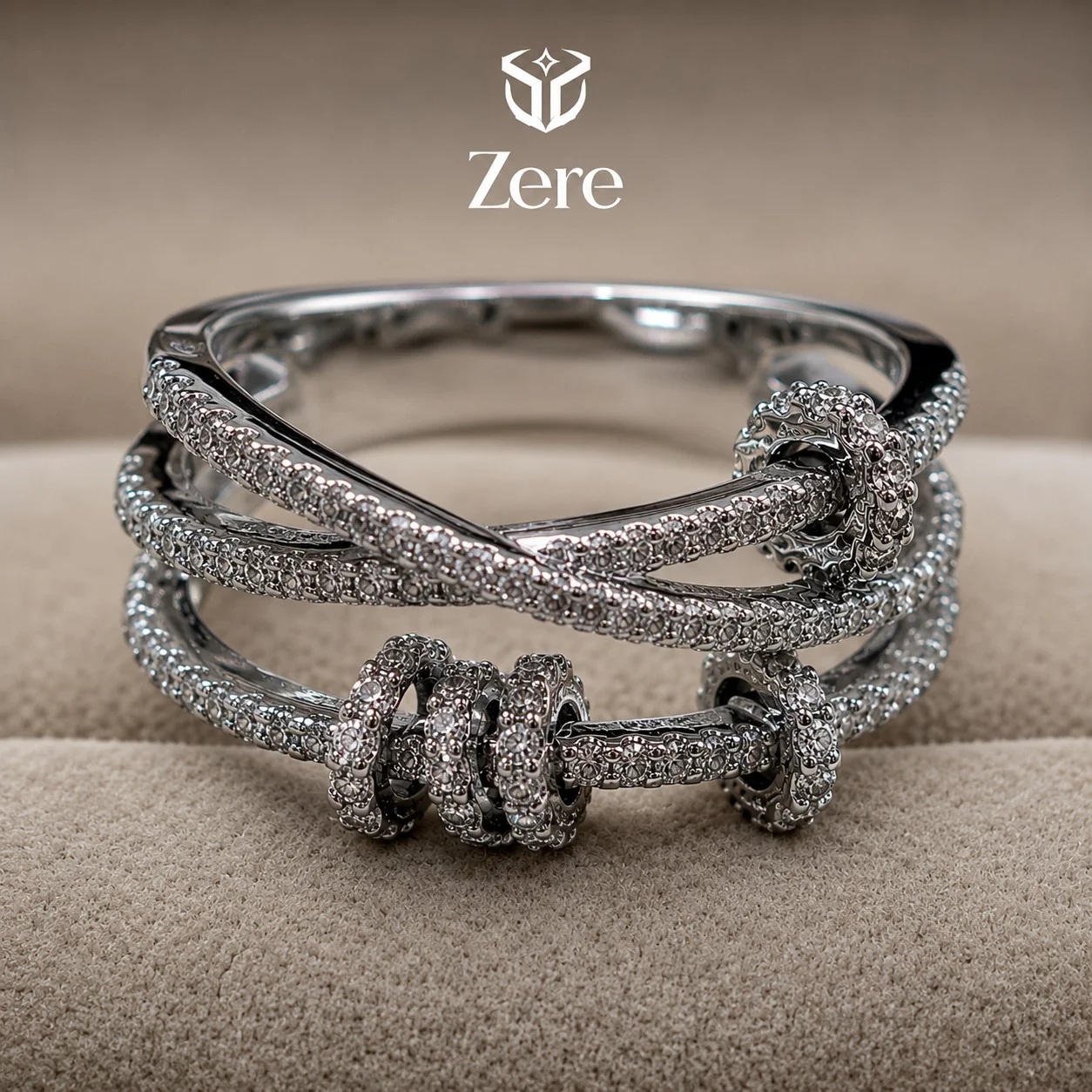 Кольцо Zere Luxury ZR210512 серебро 5.25гр 18.5см купить,26125