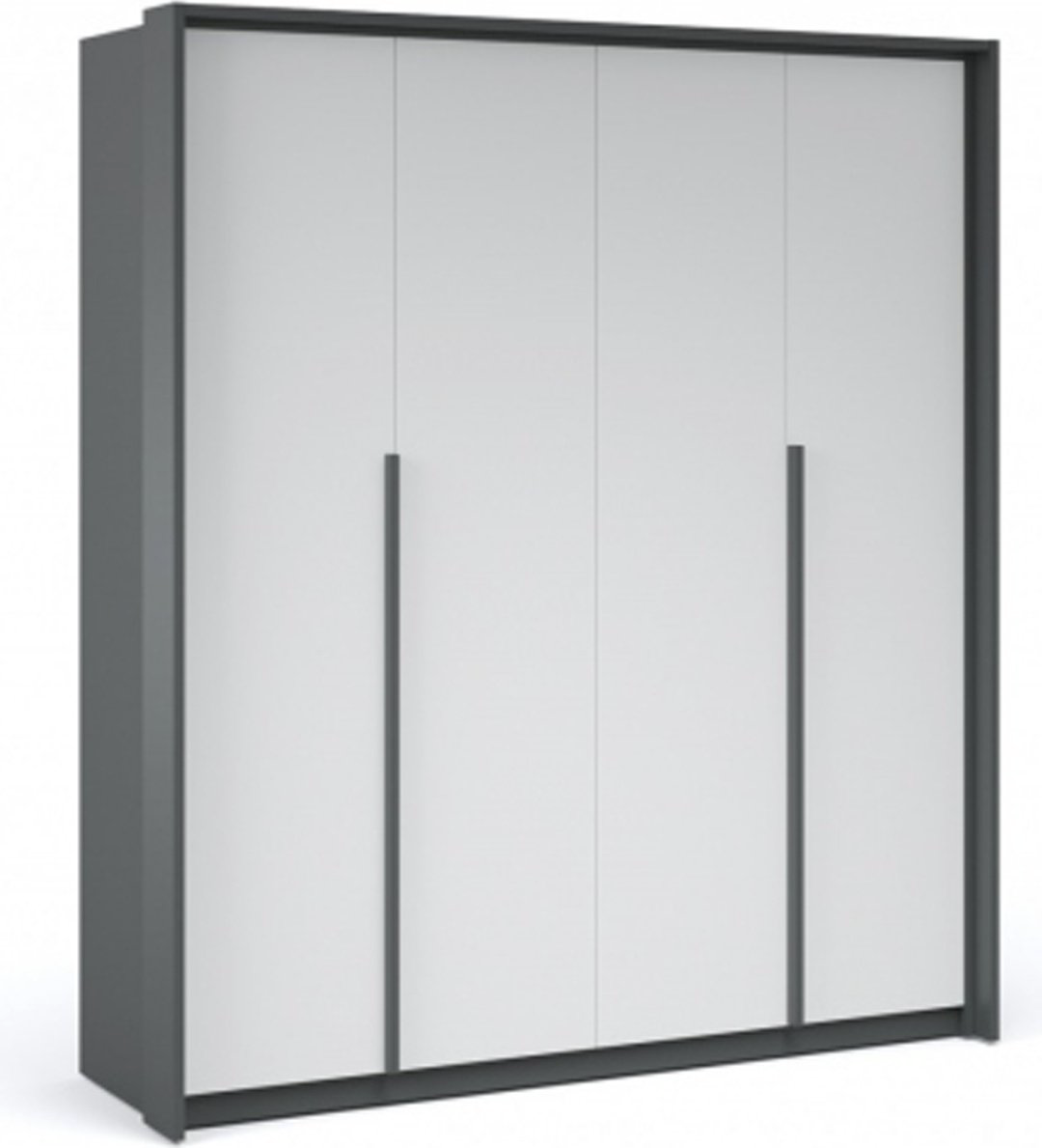 Шкаф распашной Мишель 183x210х61см бело-серый купить,NaN