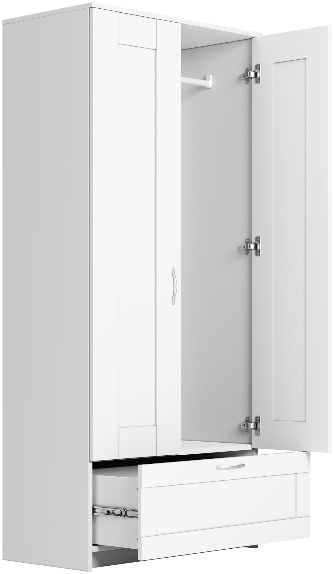 Распашной шкаф Гуд Лакк СИР-02, 78.2x190х50.2 см, белый купить,NaN