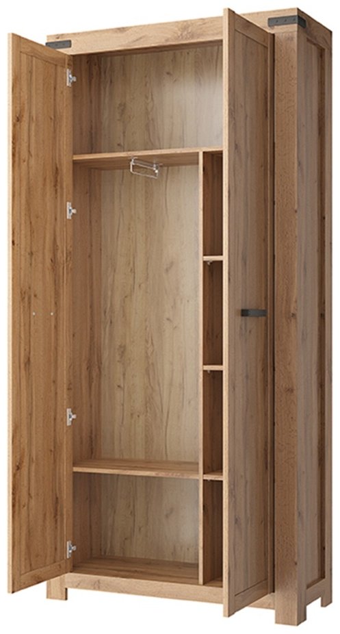 Распашной шкаф ANREX Мортиз 00031761, 103.5x220х40.1 см, коричневый купить,NaN