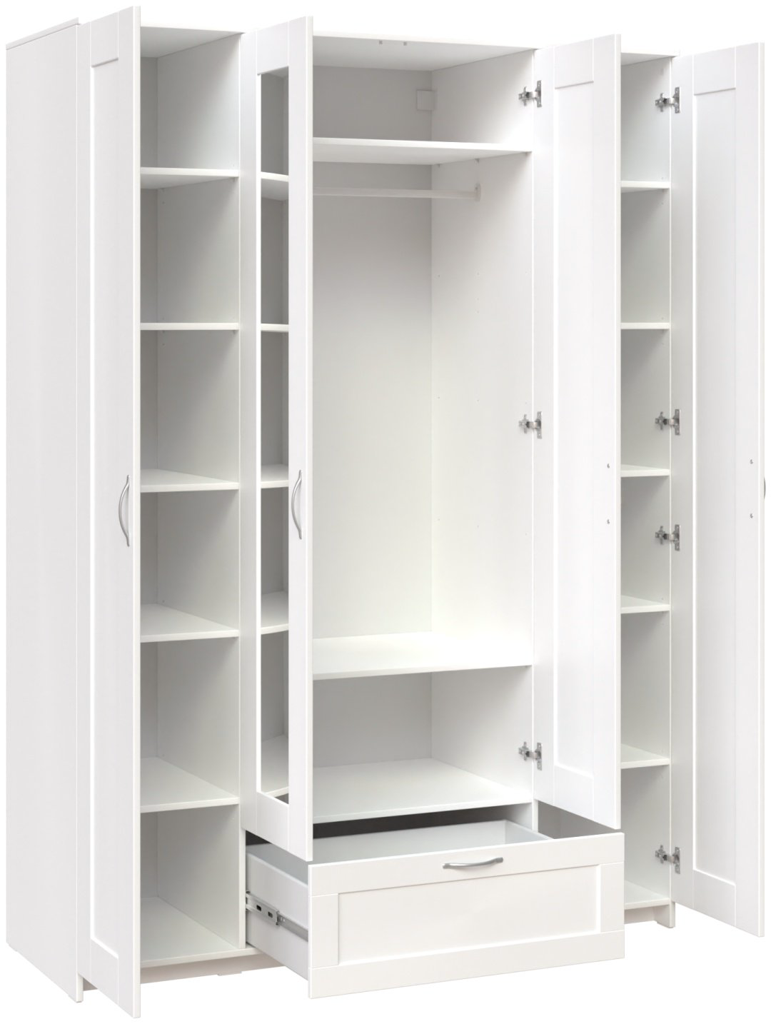 Распашной шкаф Гуд Лакк СИР-52, 156x220х59 см, белый купить,NaN