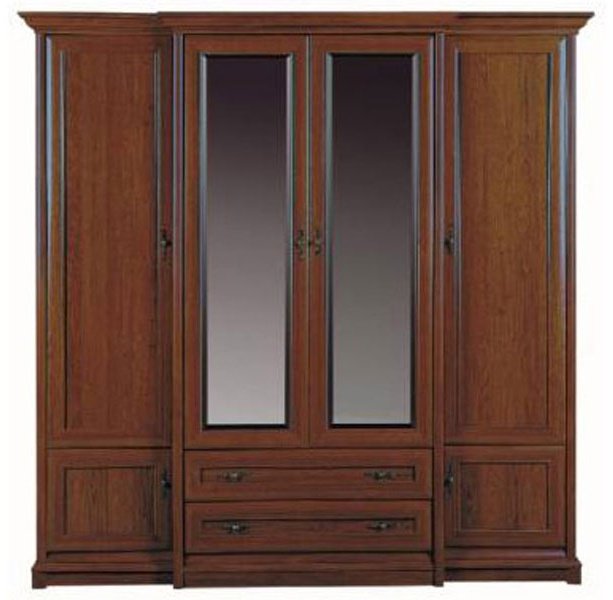 Шкаф распашной Гербор Соната 4Д 227x225х65.5см коричневый купить,NaN