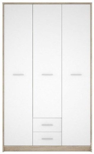 Распашной шкаф Involux 020-04 SZF3D2S N, 118.5x196.5х54 см, белый, коричневый купить,NaN