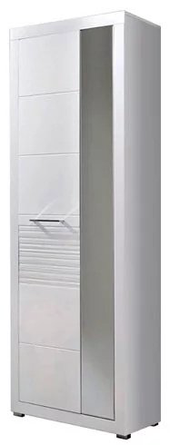 Распашной шкаф BRW Flames REG, 72x201х37 см, белый купить,NaN