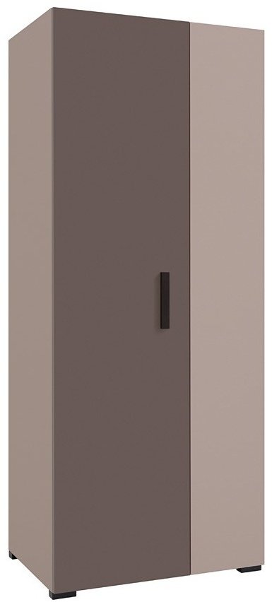 Распашной шкаф Гербор Никко 2Д, 80x197.5х56 см, коричневый