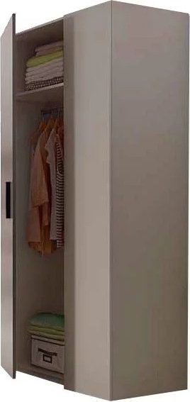 Распашной шкаф Гербор Никко 2Д, 80x197.5х56 см, коричневый купить,NaN
