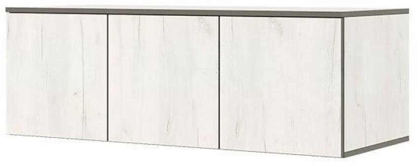 Шкаф антресольный МИФ Норд, 120x41.8х51 см, светло серый, кремовый