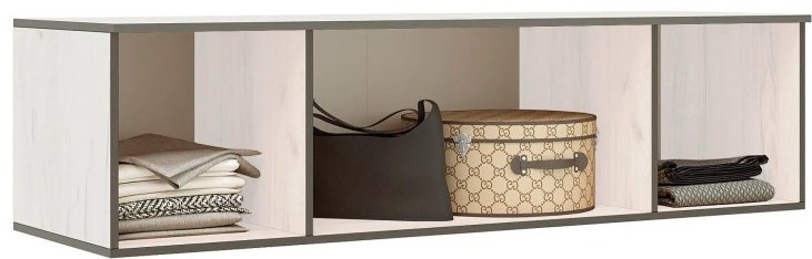 Шкаф антресольный МИФ Норд, 160x41.8х51 см, бежевый, кремовый - ForteMarket Шкаф антресольный МИФ Норд, 160x41.8х51 см, бежевый, кремовый купить,0