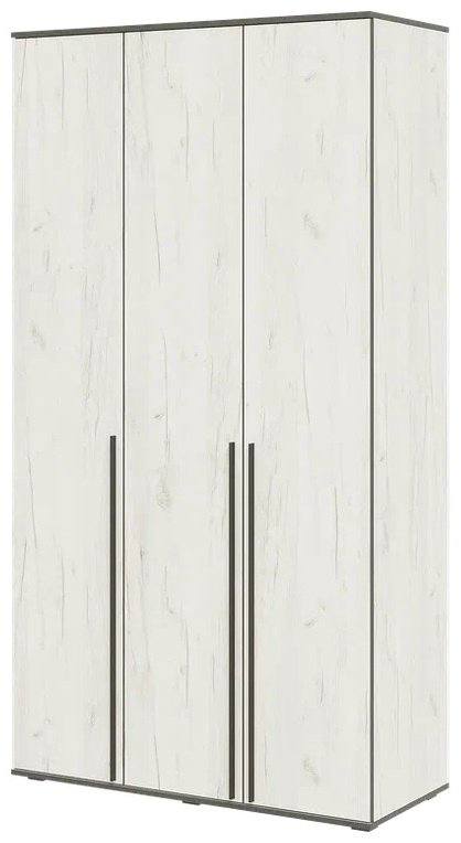 Распашной шкаф МИФ Норд 3-х ств, 120x223.6х51 см, светло серый купить,NaN