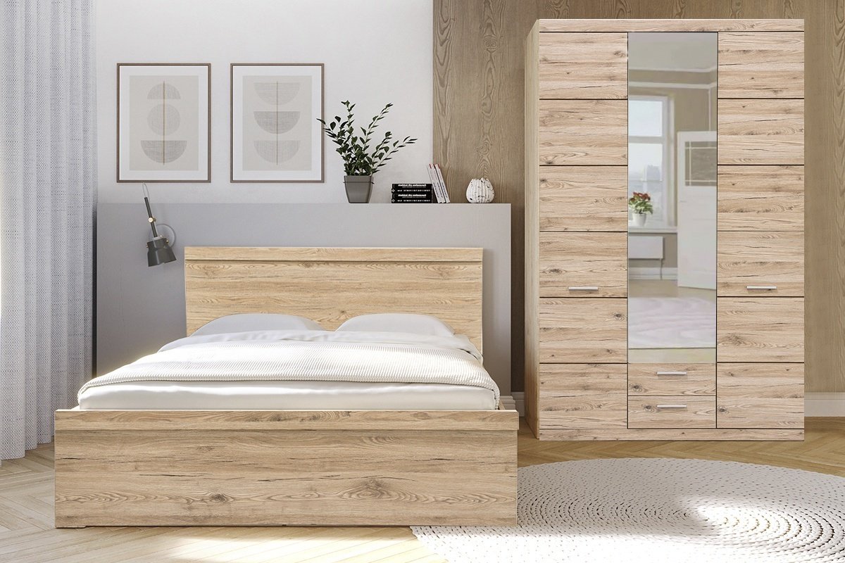 Распашной шкаф ANREX Оскар 3D2S, 135x217.3х57.6 см, коричневый - ForteMarket Распашной шкаф ANREX Оскар 3D2S, 135x217.3х57.6 см, коричневый купить,0