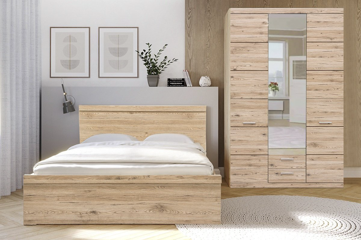 Распашной шкаф ANREX Оскар 3D2S, 135x217.3х57.6 см, коричневый купить,NaN