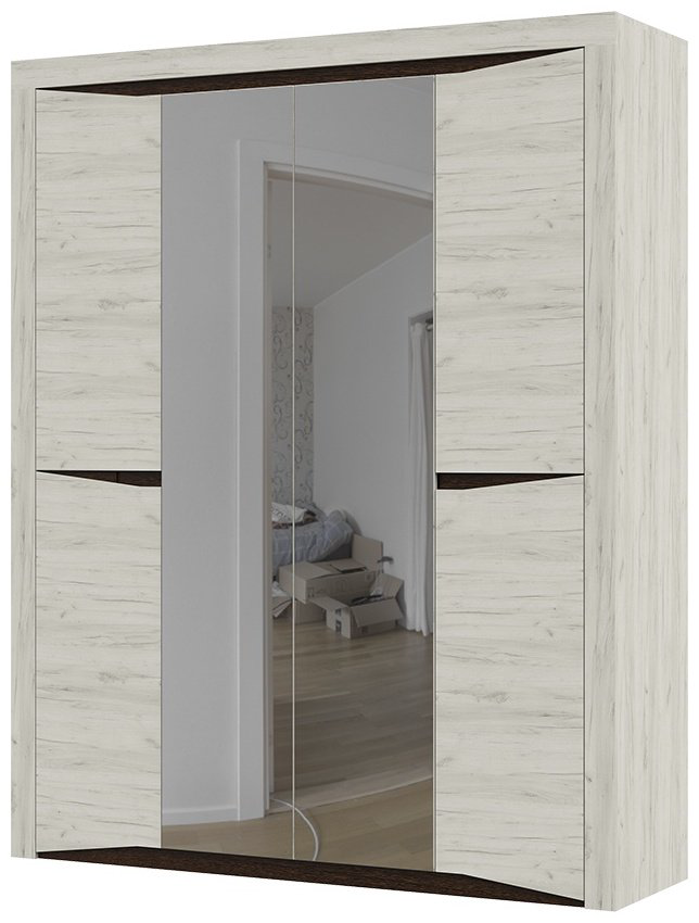 Шкаф Стендмебель Паола 178x220х53.2см светло серый купить,NaN