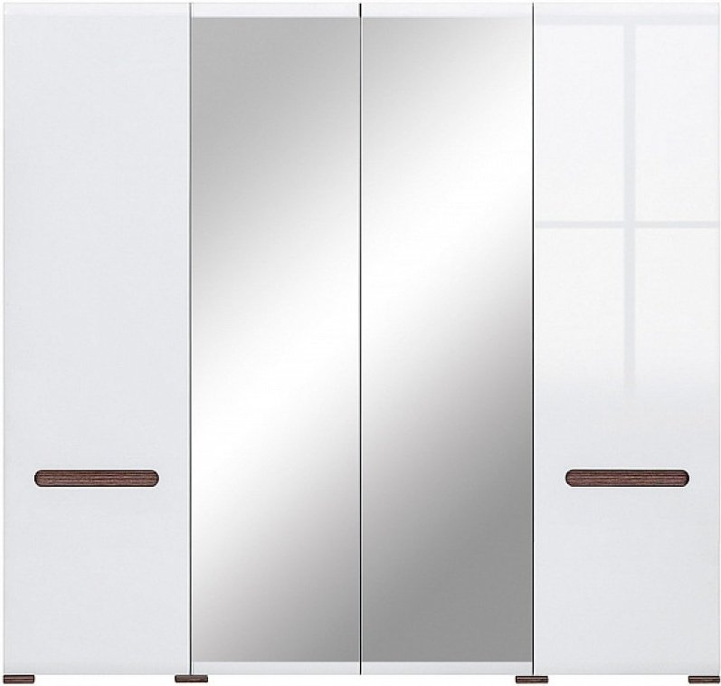 Распашной шкаф Гербор Ацтека 019_SZF2D2L, 220x210х60 см, белый
