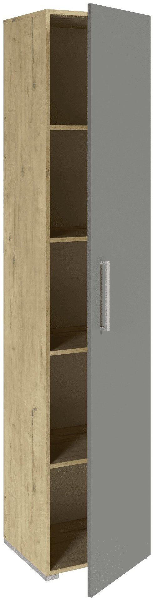 Шкаф-пенал Мебель Азии Авила, 40x193.6х37 см, бежевый, серый купить,41990