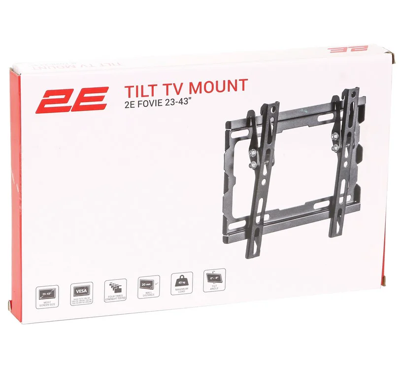 Кронштейн настенный для ТВ 2E 2E2GEN2343TILT 23"-43" черный купить,3990