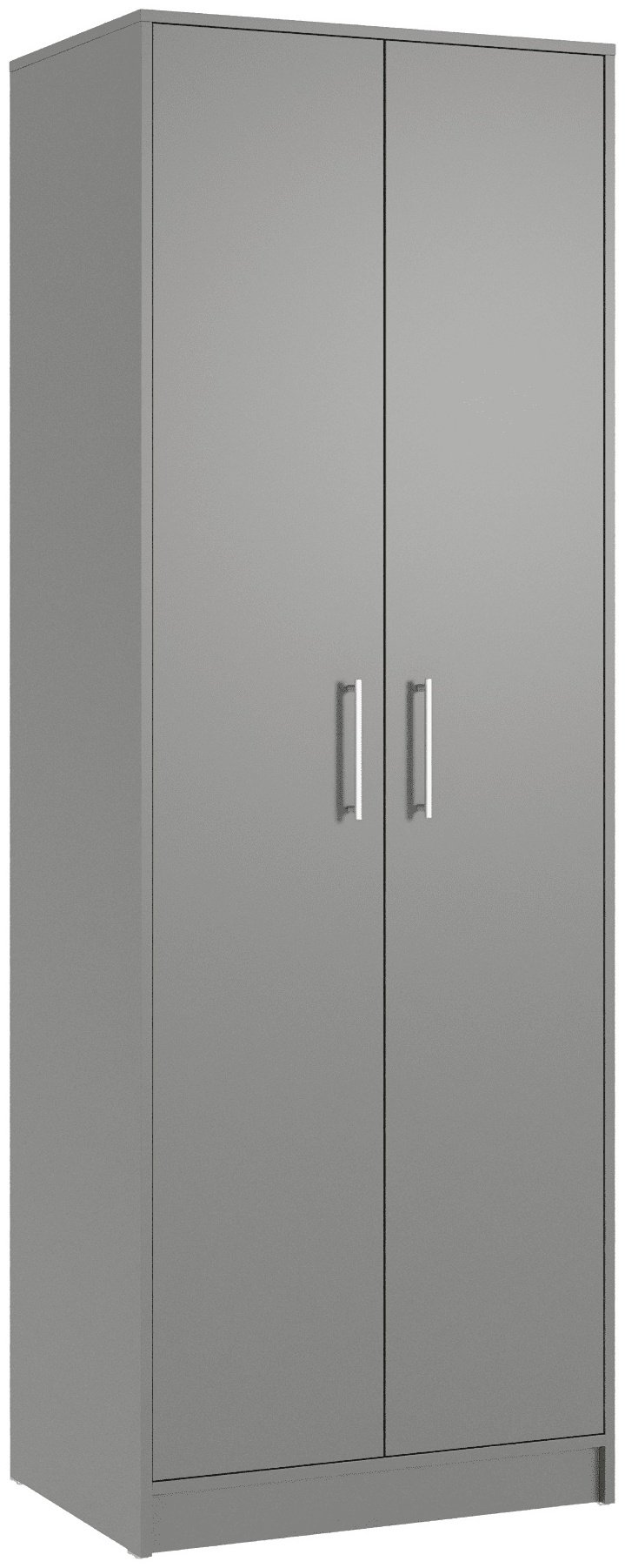 Распашной шкаф Мебель Азии Алекс-125, 70x200х50 см, серый