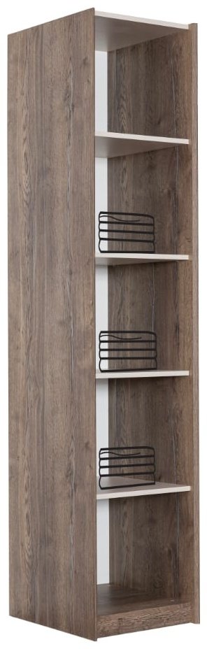 Распашной шкаф Роули, 49x230х59 см, коричневый - ForteMarket Распашной шкаф Роули, 49x230х59 см, коричневый купить,0