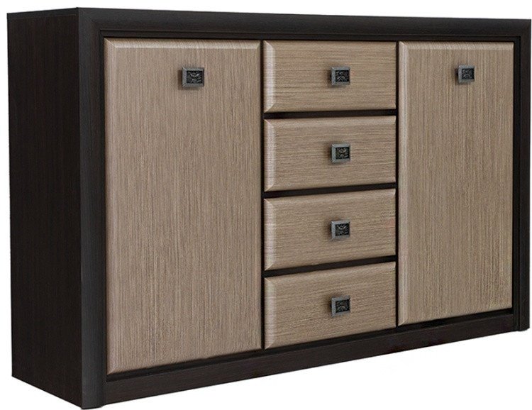 Комод КОМ2D4S, 150x40x94 см, коричневый
