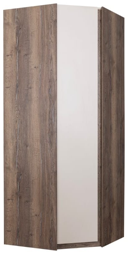 Шкаф угловой Роули, 92x230х92 см, коричневый