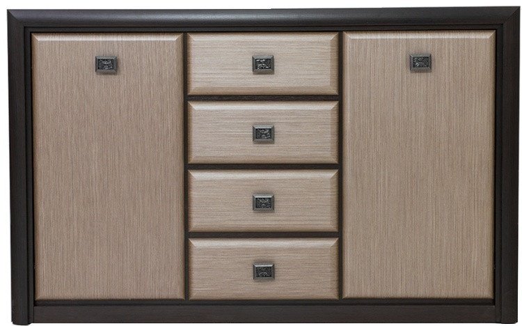 Комод КОМ2D4S, 150x40x94 см, коричневый купить,0