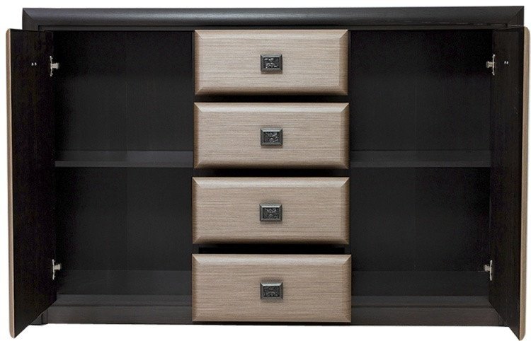 Комод КОМ2D4S, 150x40x94 см, коричневый купить,0