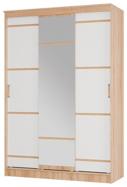 Шкаф-купе BTS Сакура, 150x221.6х61 см, белый, бежевый