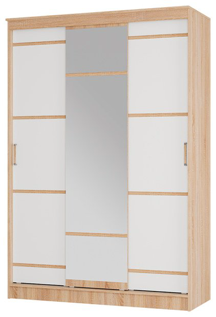 Шкаф-купе BTS Сакура, 150x221.6х61 см, белый, бежевый купить,NaN