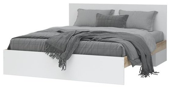 Кровать Стендмебель Юкки КР 1600 160x200см белая купить,NaN