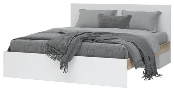 Кровать Стендмебель Юкки КР 1600 160x200см белая купить,NaN