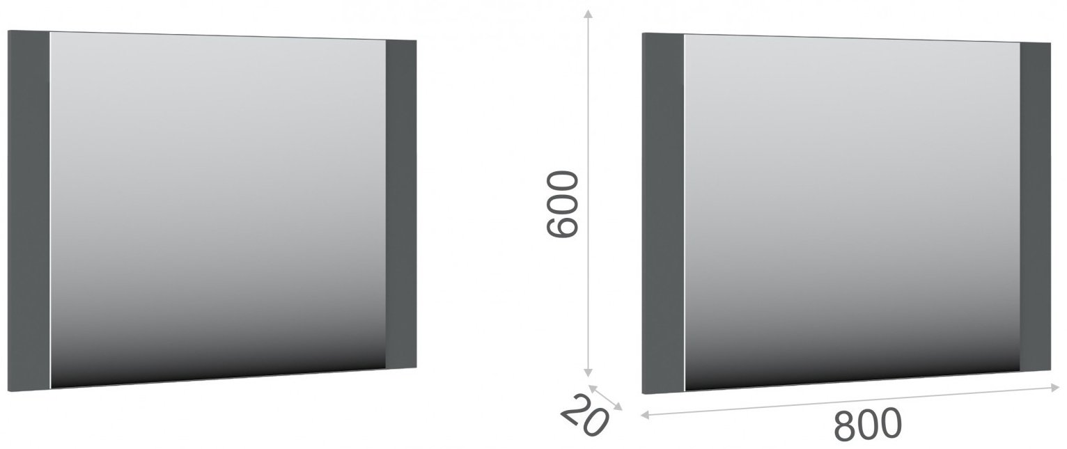 Комод IMPERIAL Мишель, 80x40x86, ЛДСП, черный, белый купить,0