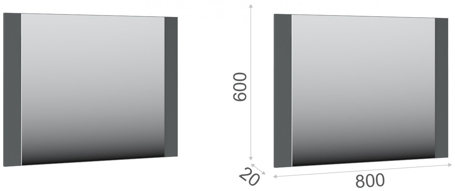Комод IMPERIAL Мишель, 80x40x86, ЛДСП, черный, белый купить,NaN