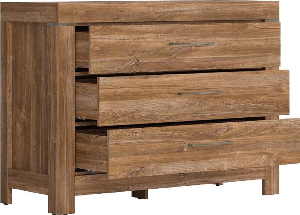 Комод Loftwood Герман KOM3S/9/12 стирлинг 115x45x85см коричневый купить,NaN