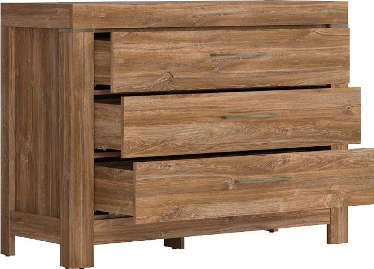 Комод Loftwood Герман KOM3S/9/12 стирлинг 115x45x85см коричневый купить,NaN